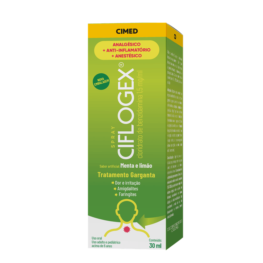 Ciflogex Spray Analgésico Sabor Menta 30ml